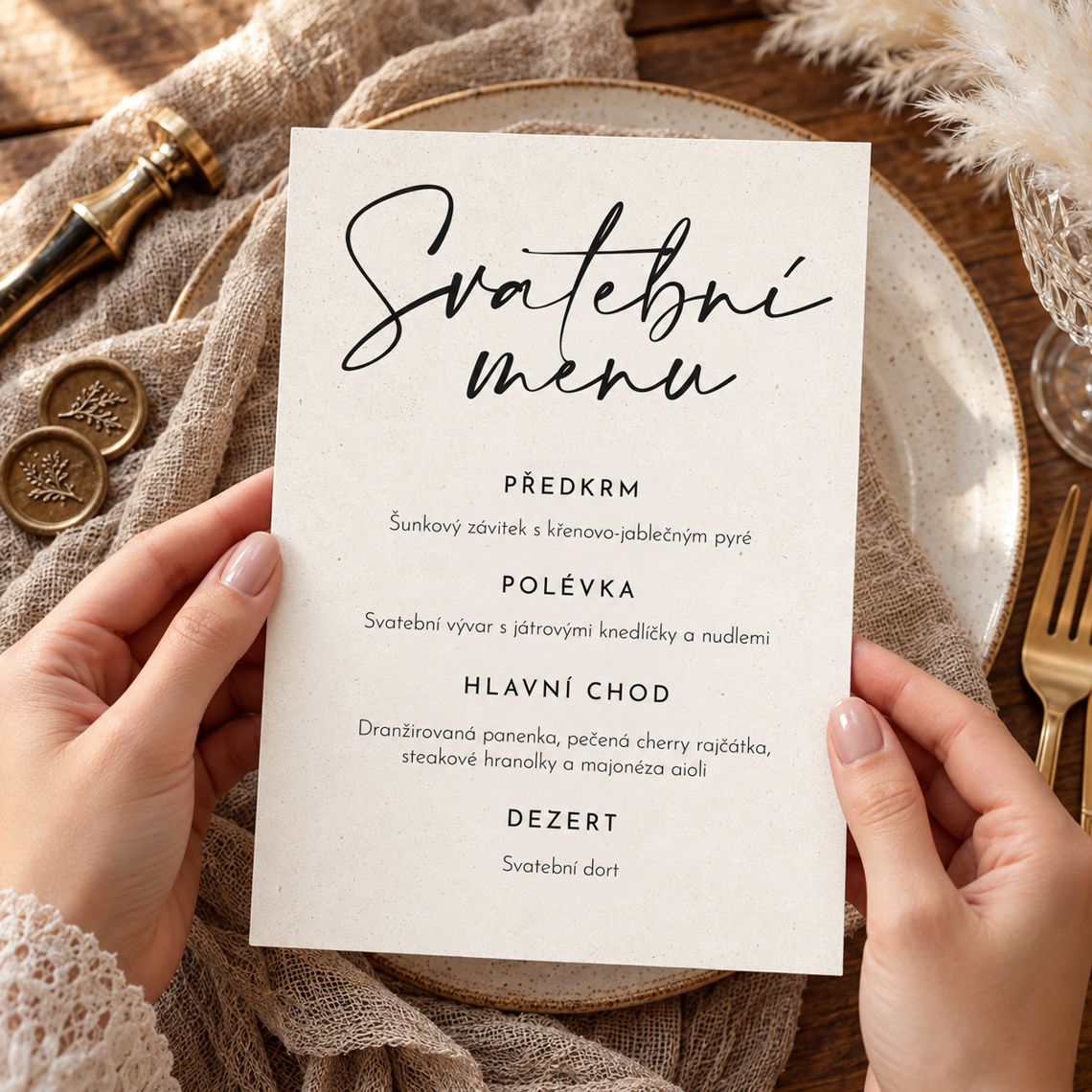 Svatební menu 348 – Použití