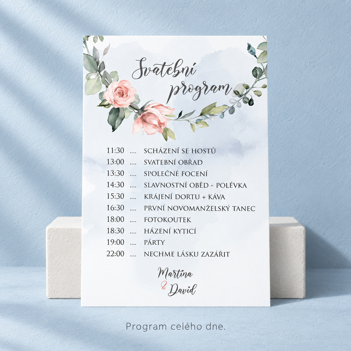 Svatební harmonogram 271 – Vlastnosti a použití
