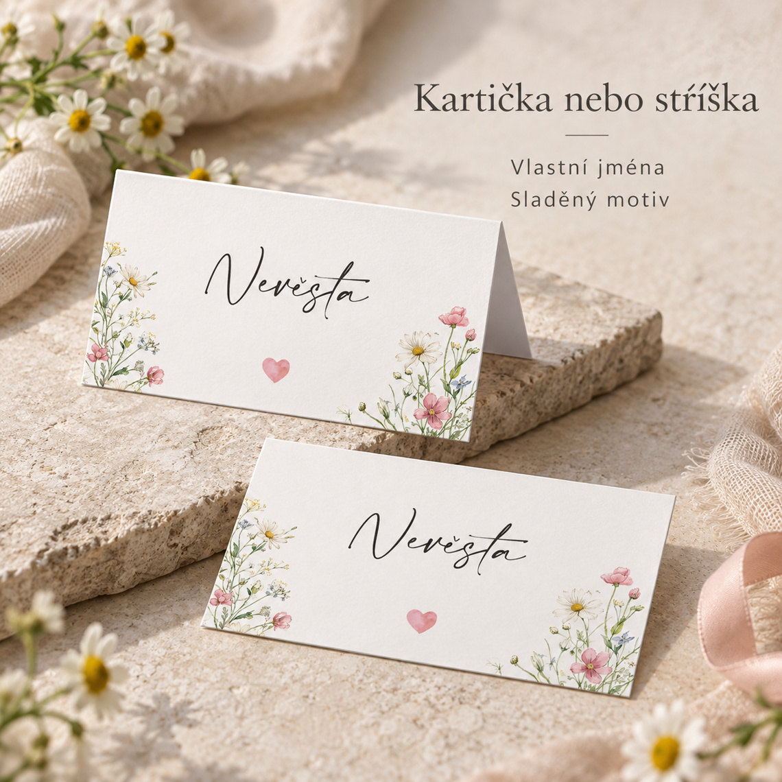 Svadobná menovka 366 – ukážka z kolekcie