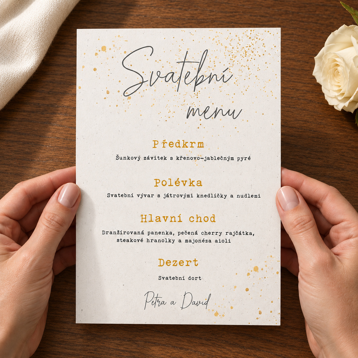 Svadobné menu 279 – ukážka z kolekcie