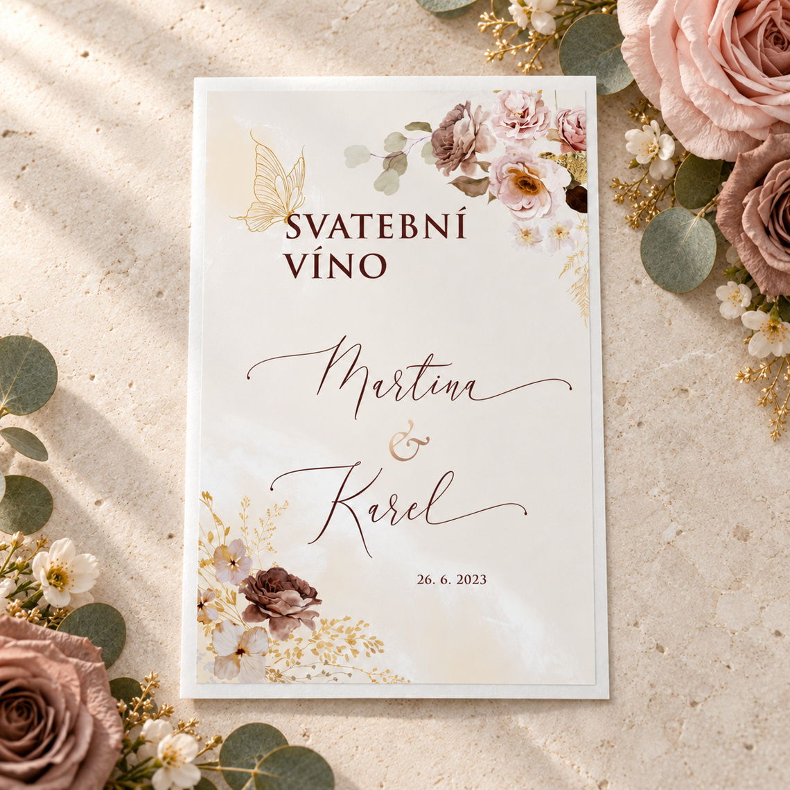 Etiketa na svatební víno 277 – Produkt