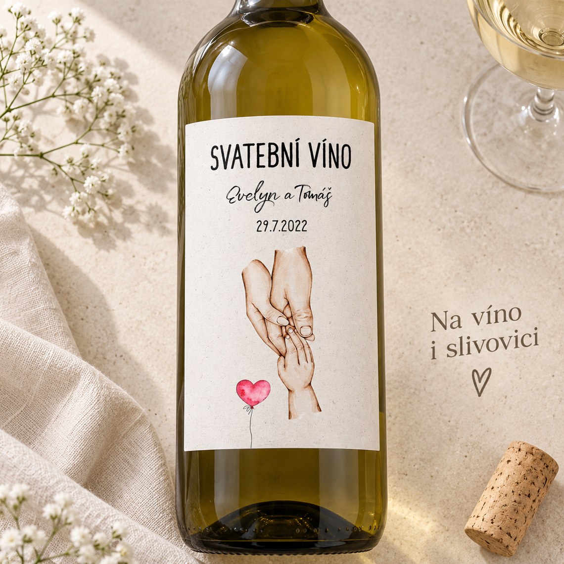 Etiketa na svatební víno 281 – Benefity a detaily
