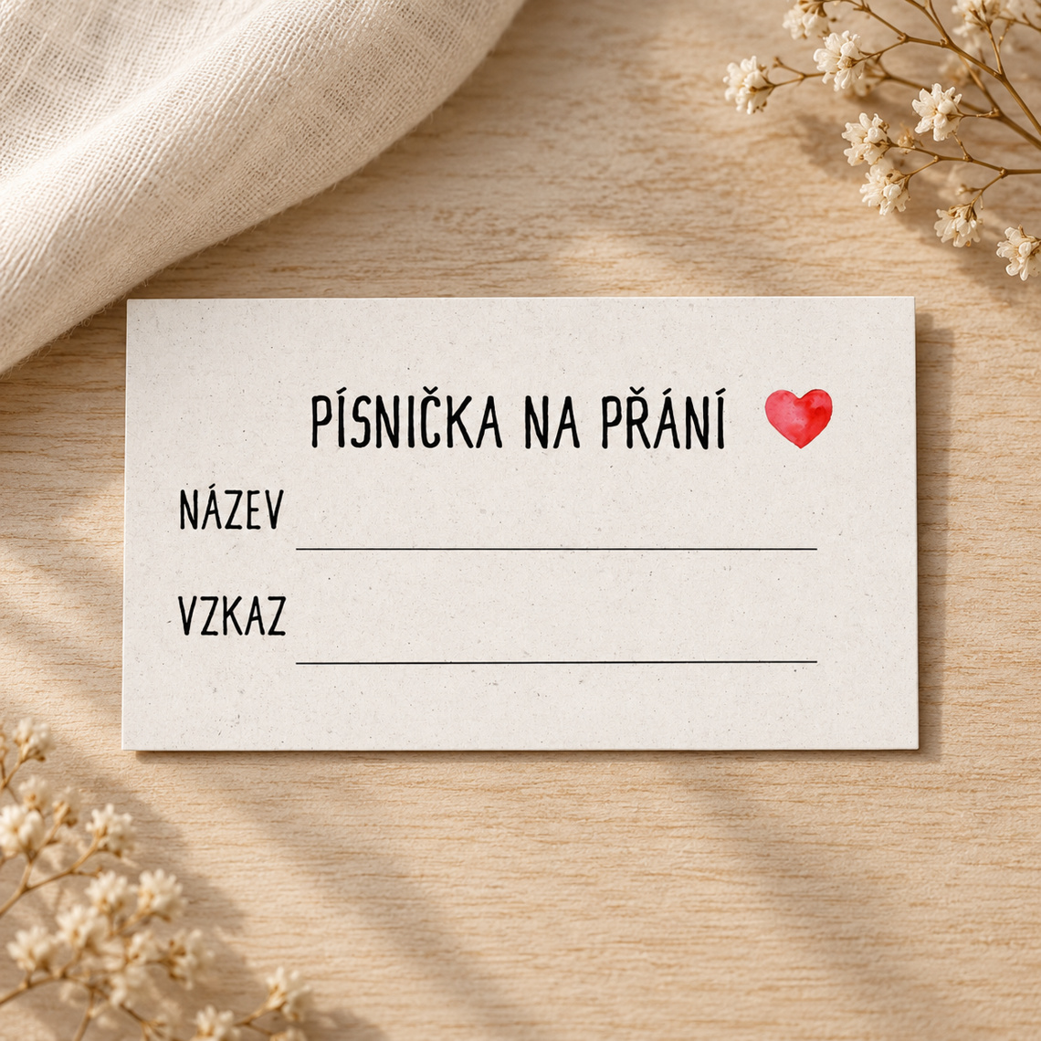 Kartička pro DJ 284 – Produkt