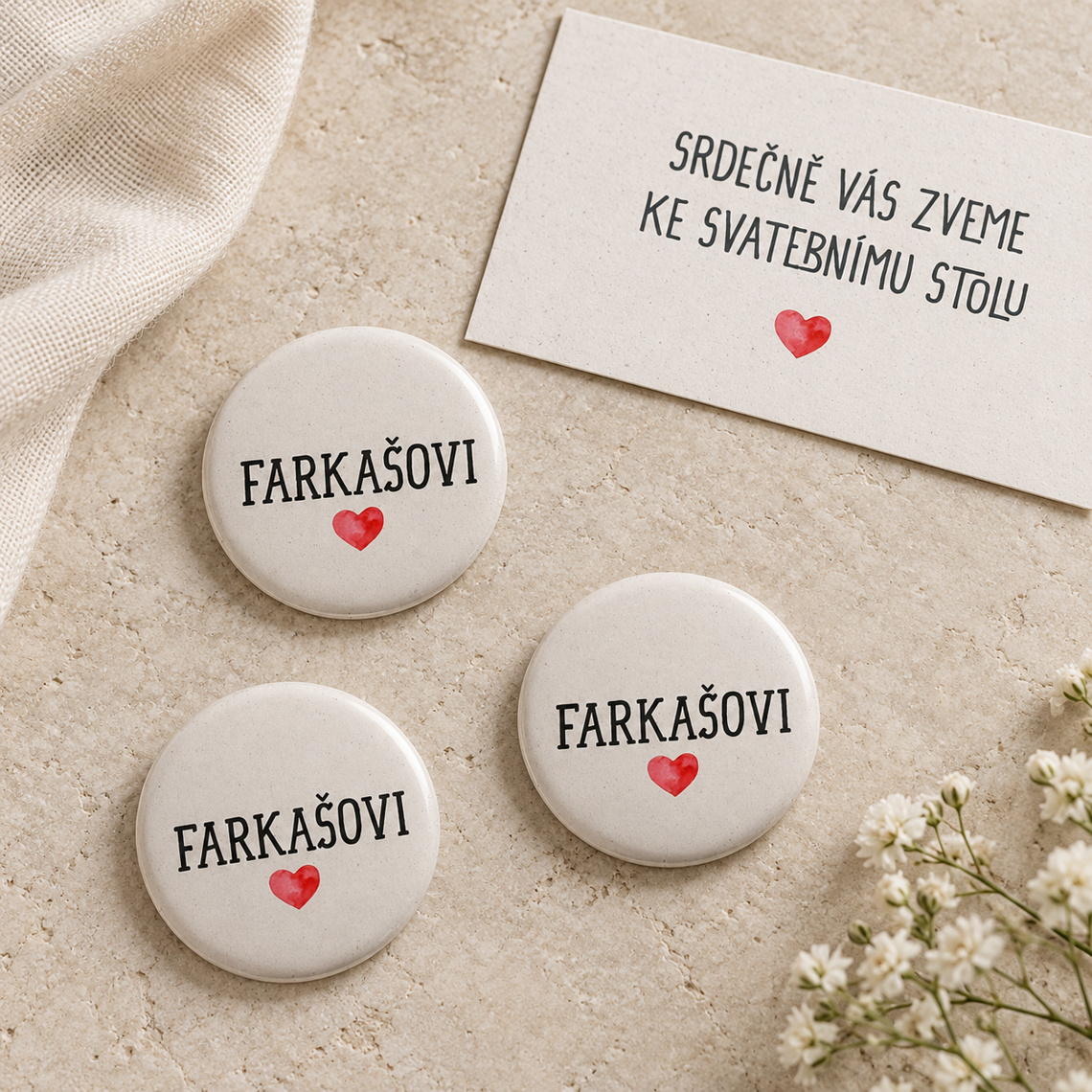 Svatební placka 282 – Sladěná sada