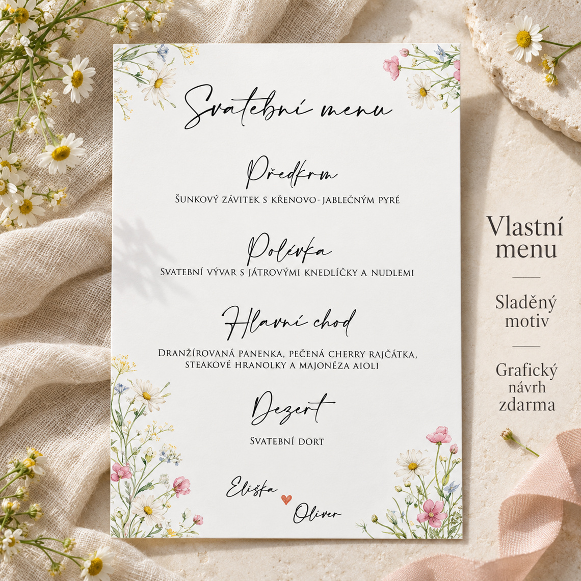 Svatební menu 366 – Detail