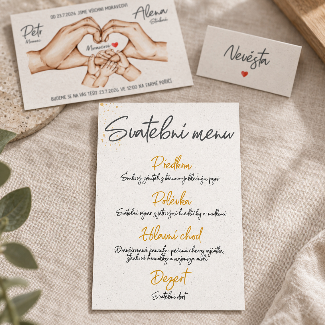 Svatební menu 286 – Sladěná sada