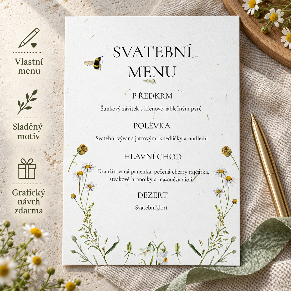 Svatební menu 352 – Detail