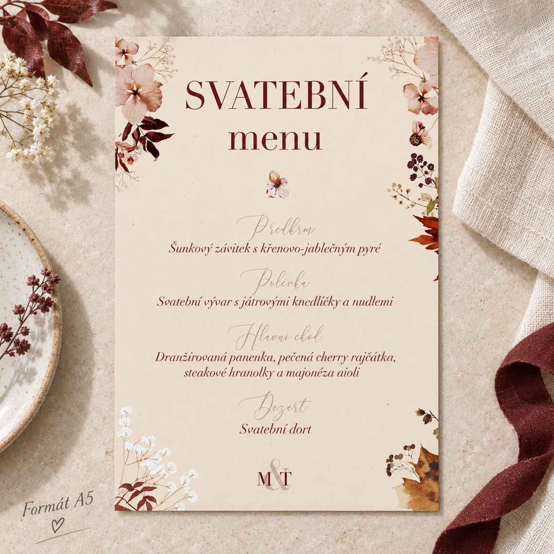 Svatební menu 291 – Benefity a detaily
