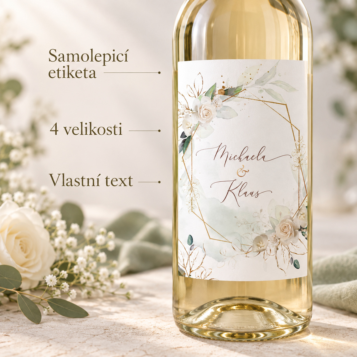 Etiketa na svadobné víno 275 – ukážka z kolekcie