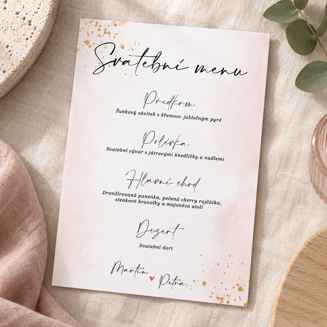 Svadobné menu 290 – ukážka z kolekcie