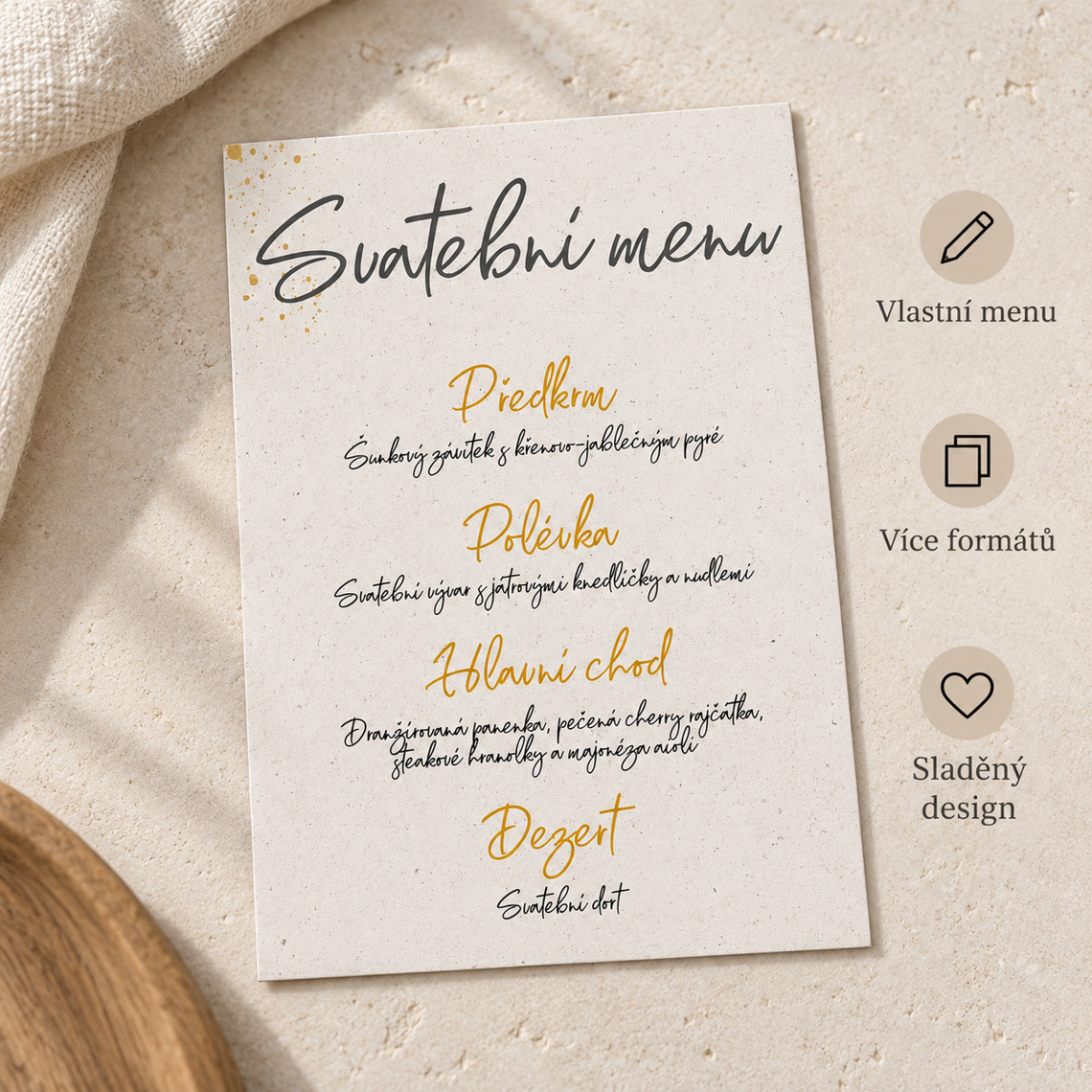 Svatební menu 286 – Benefity a detaily