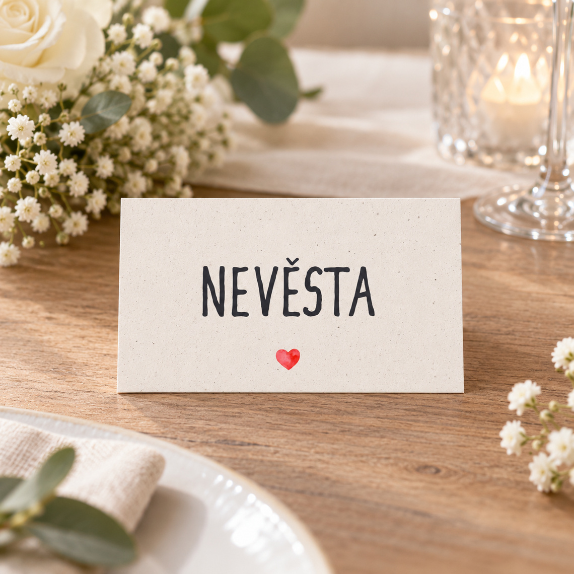 Svadobná menovka 284 – ukážka z kolekcie