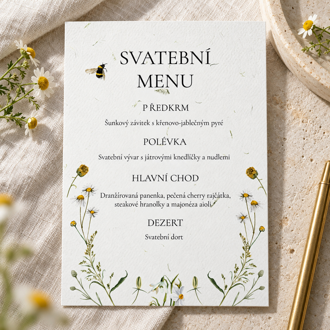 Svatební menu 352 – Produkt