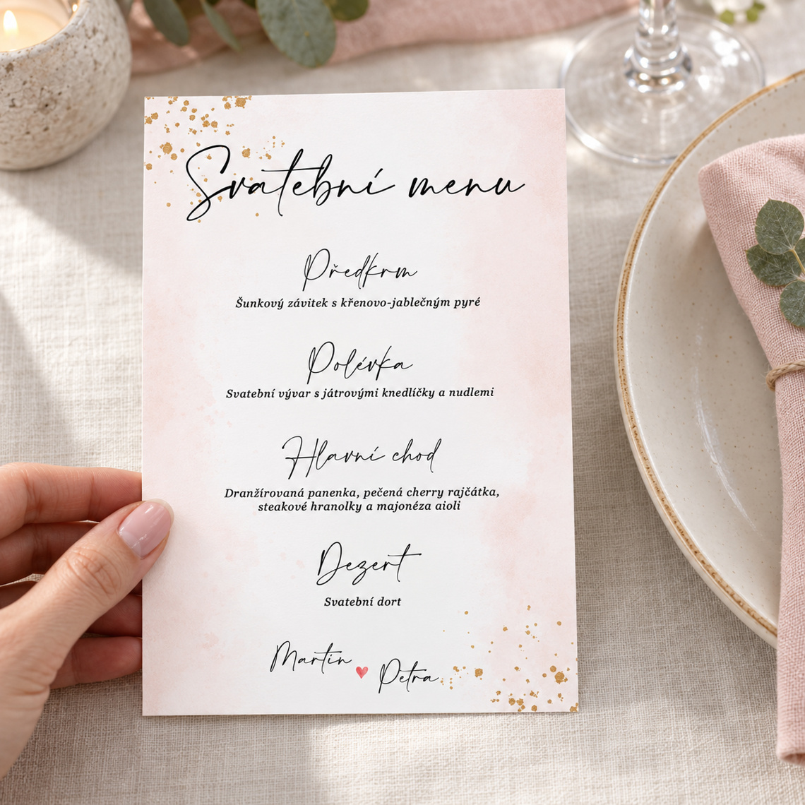 Svadobné menu 290 – ukážka z kolekcie