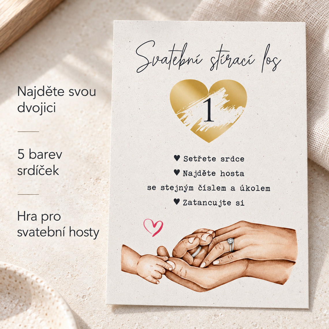 Svadobný stierací žreb 280 – ukážka z kolekcie