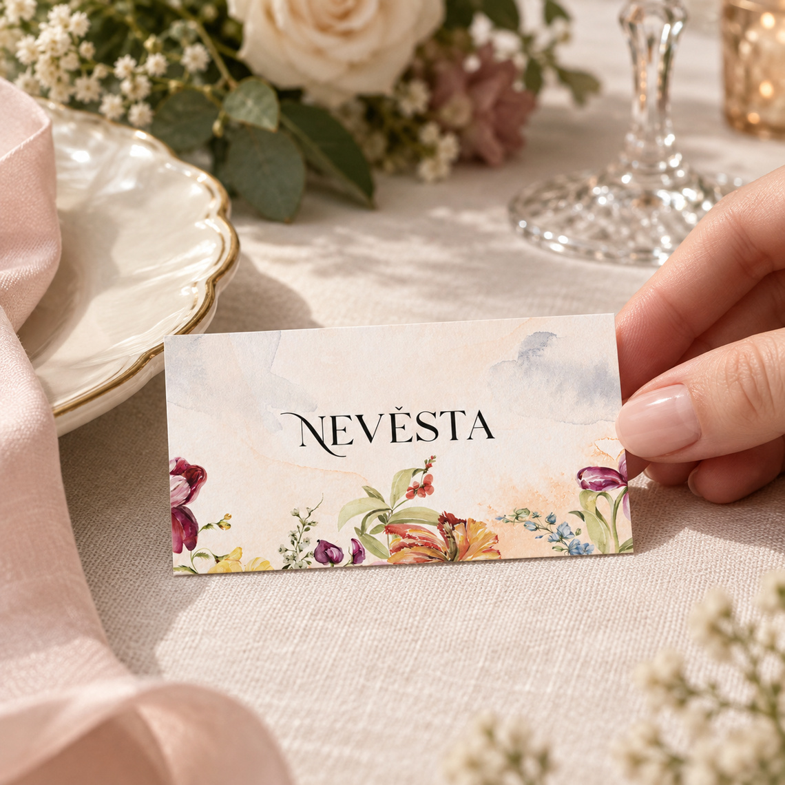 Svatební jmenovka 350 – Použití