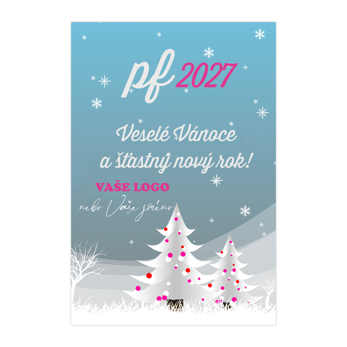 Vianočná etiketa na víno 12 – ukážka produktu