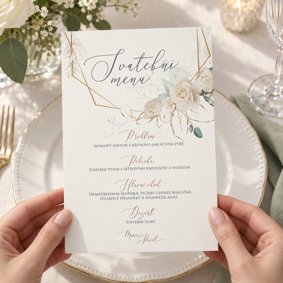 Svatební menu 275 – V rukou a při použití