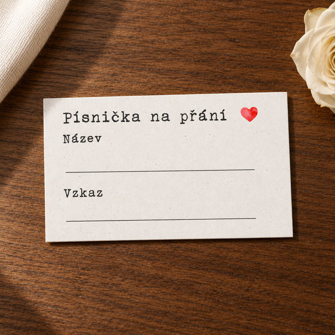 Kartička pro DJ 279 – Teplé dřevo – Produkt