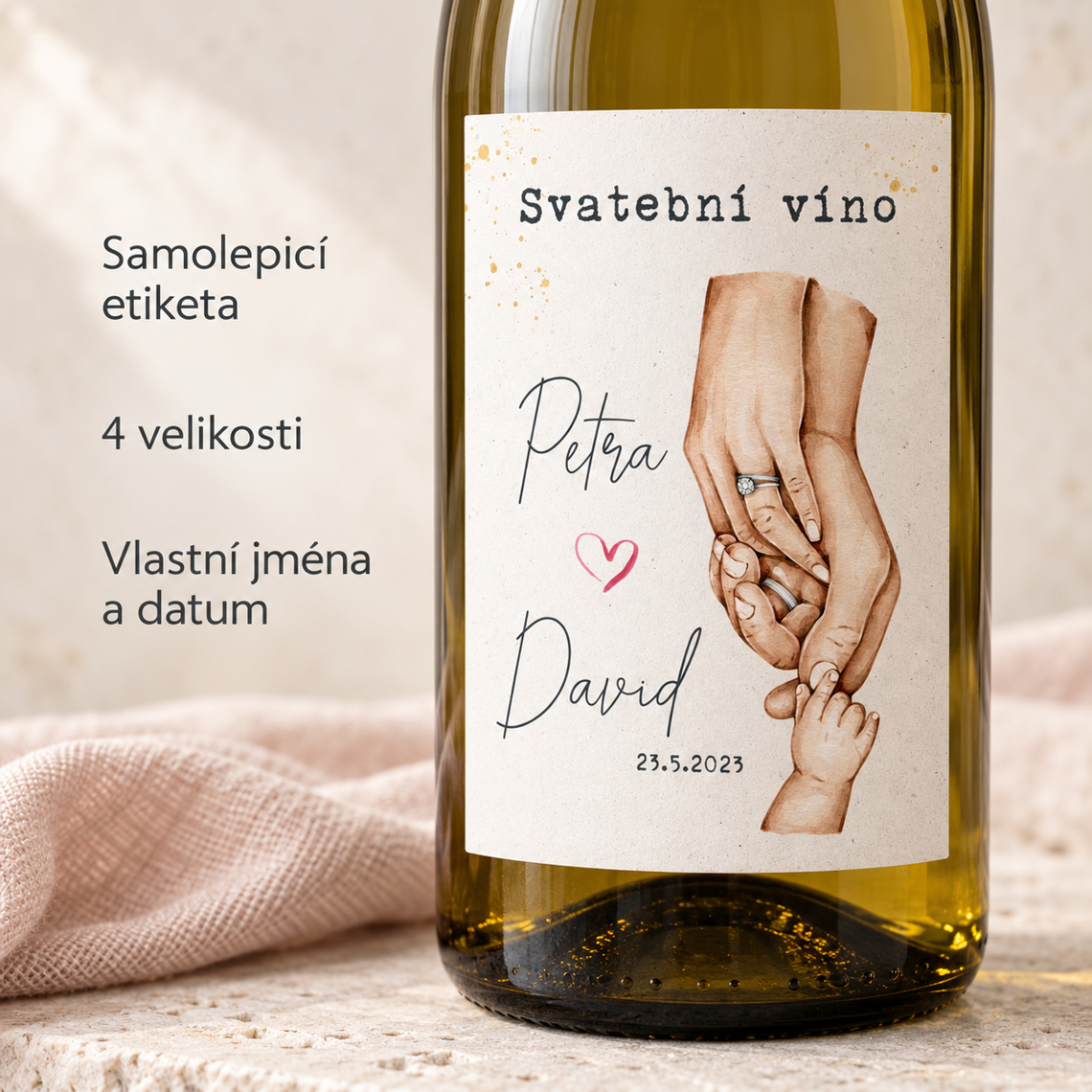 Etiketa na svadobné víno 280 – ukážka z kolekcie