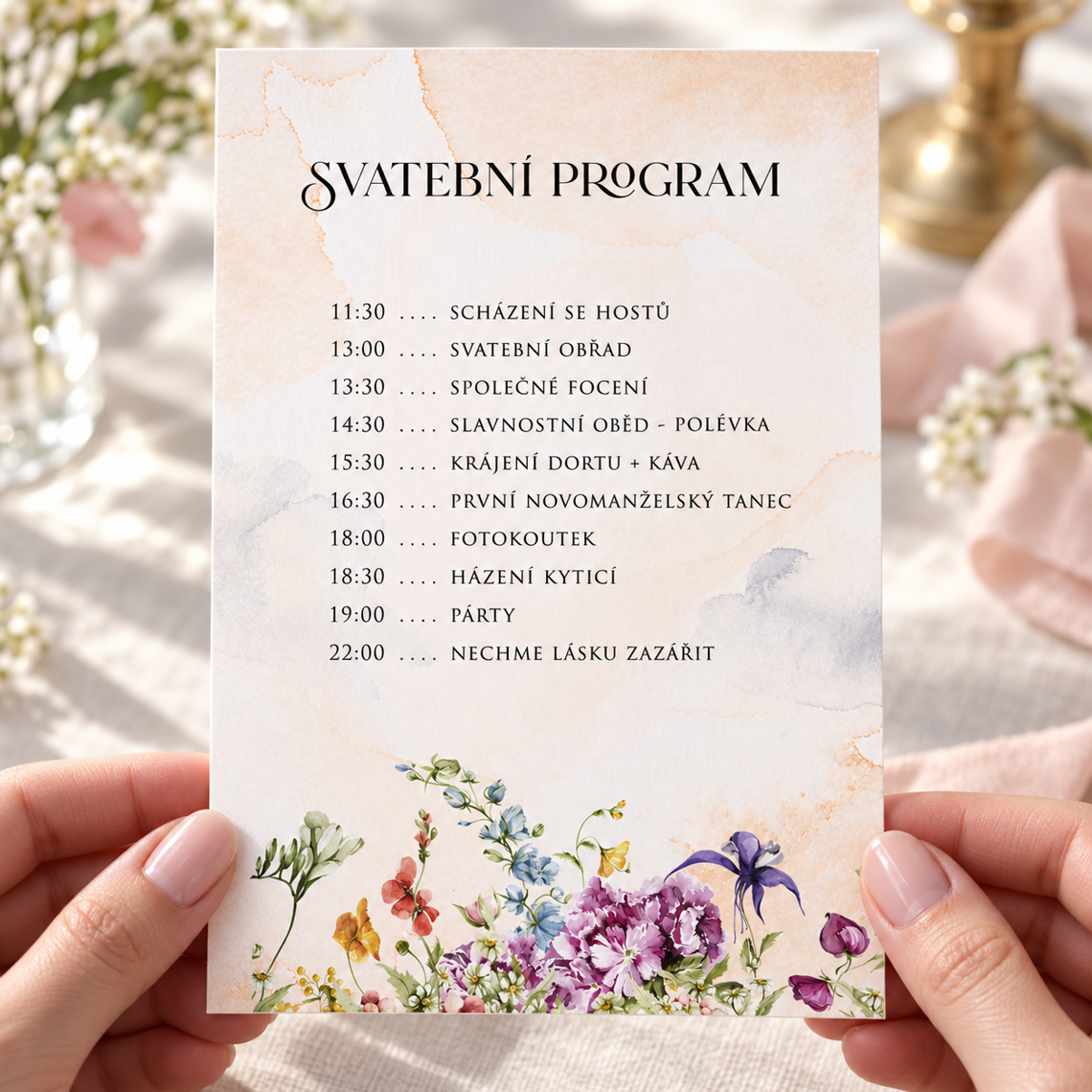 Svadobný harmonogram 350 – ukážka z kolekcie