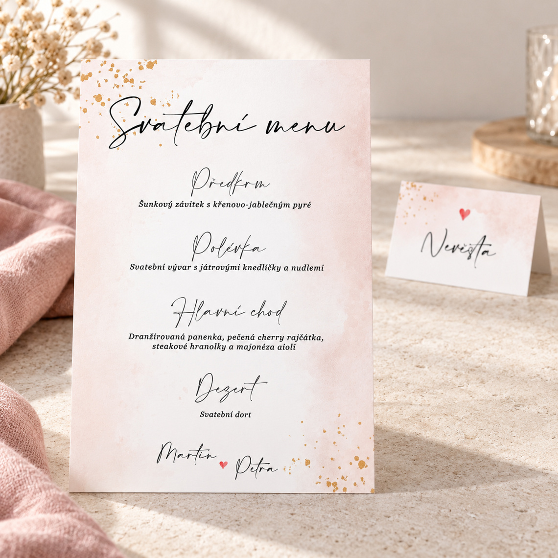 Svadobné menu 290 – ukážka z kolekcie