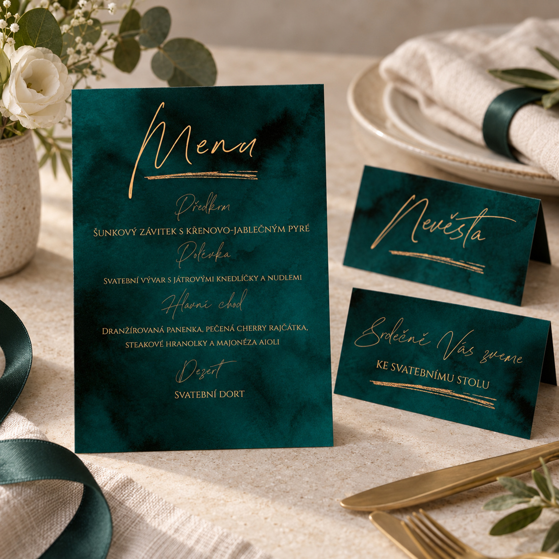 Svatební menu 362 – Sladěná sada