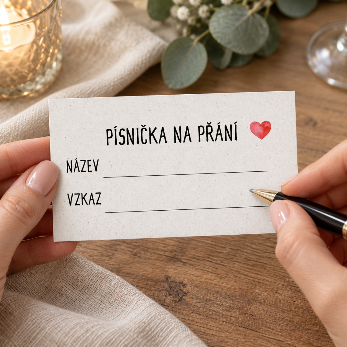 Kartička pro DJ 284 – Použití