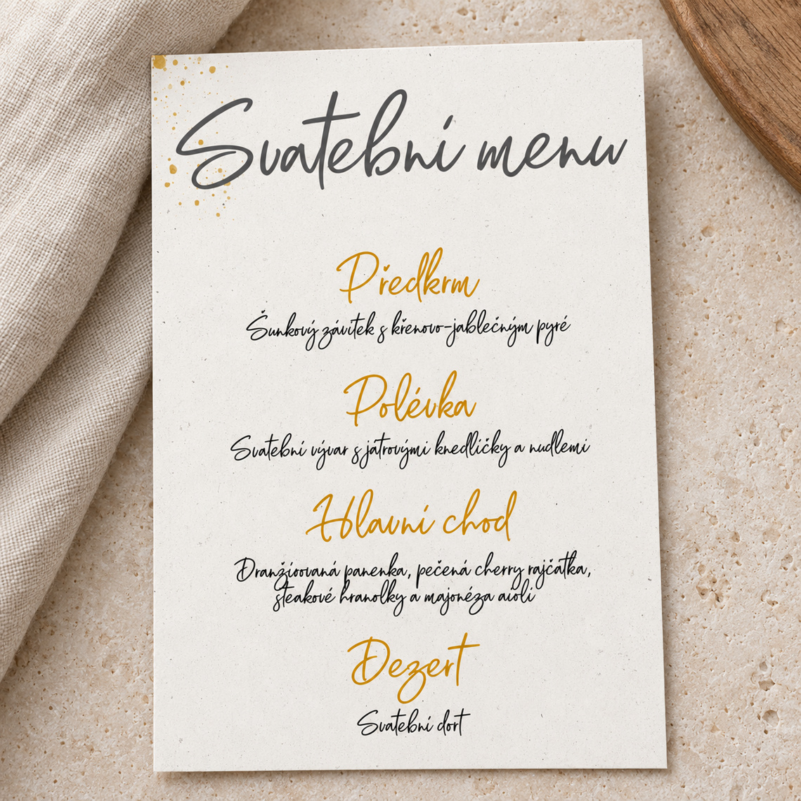 Svatební menu 286 – Produkt