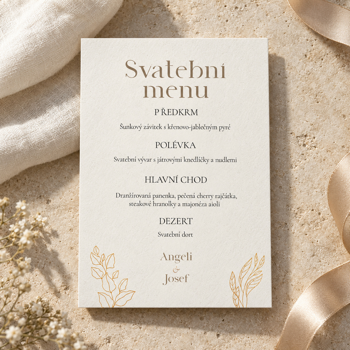 Svatební menu 357 – Produkt