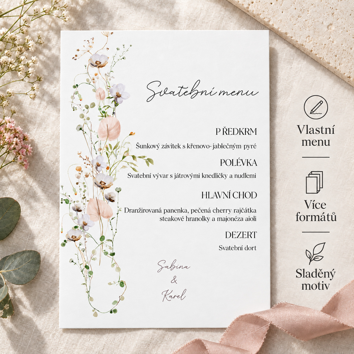 Svatební menu 359 – Detail