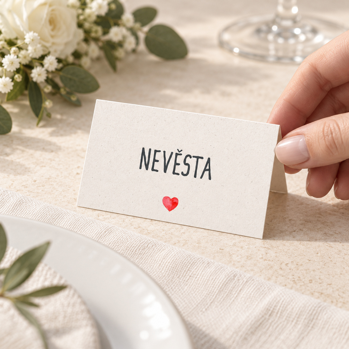 Svatební jmenovka 282 – Použití