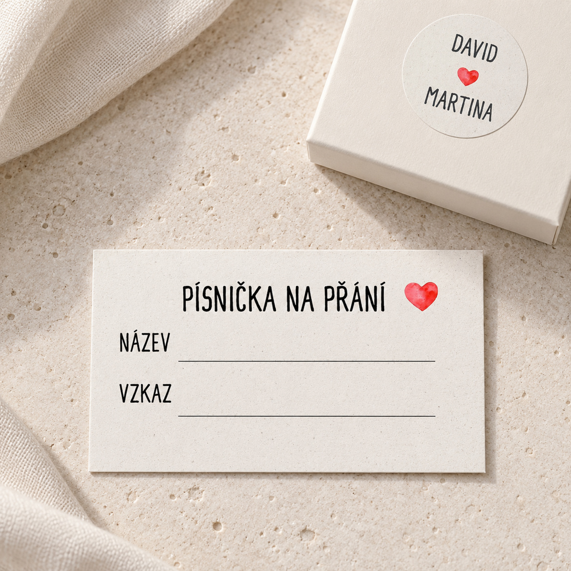 Kartička pro DJ 283 – Sladěná sada