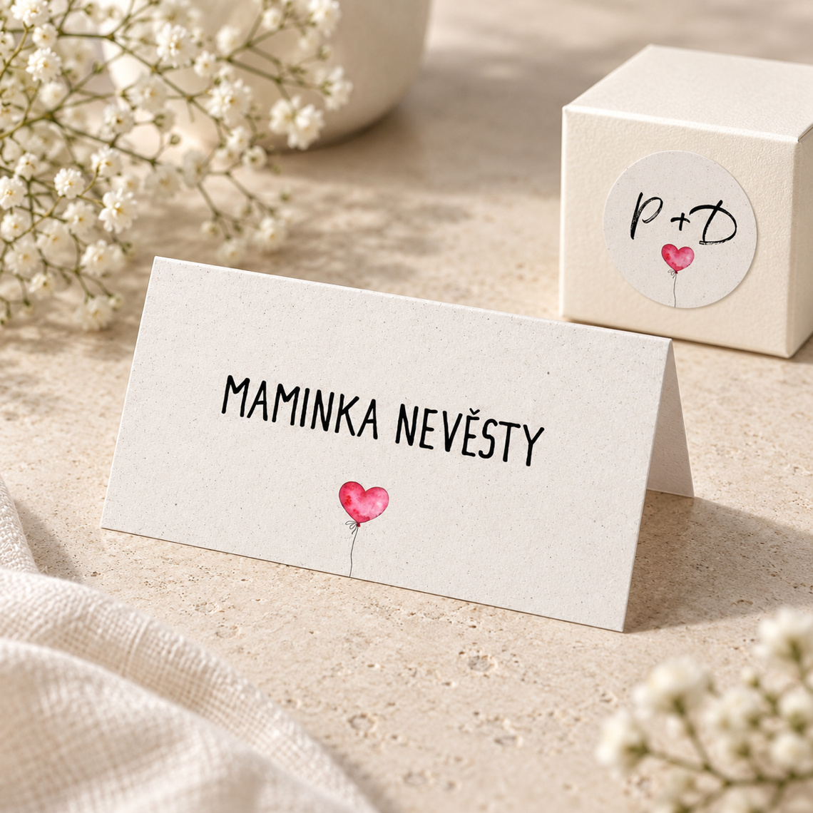 Svatební jmenovka 281 – Sladěná sada
