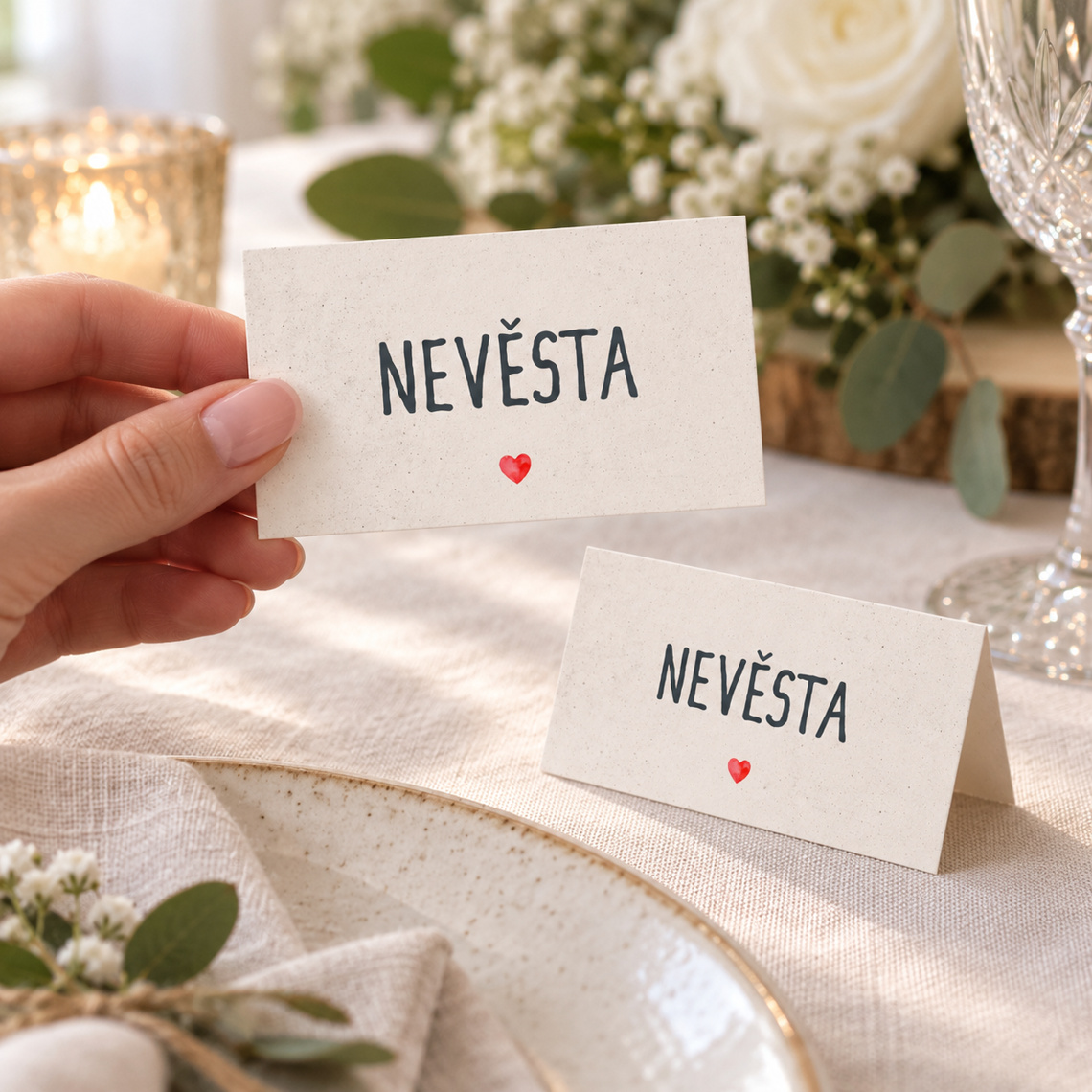 Svadobná menovka 284 – ukážka z kolekcie