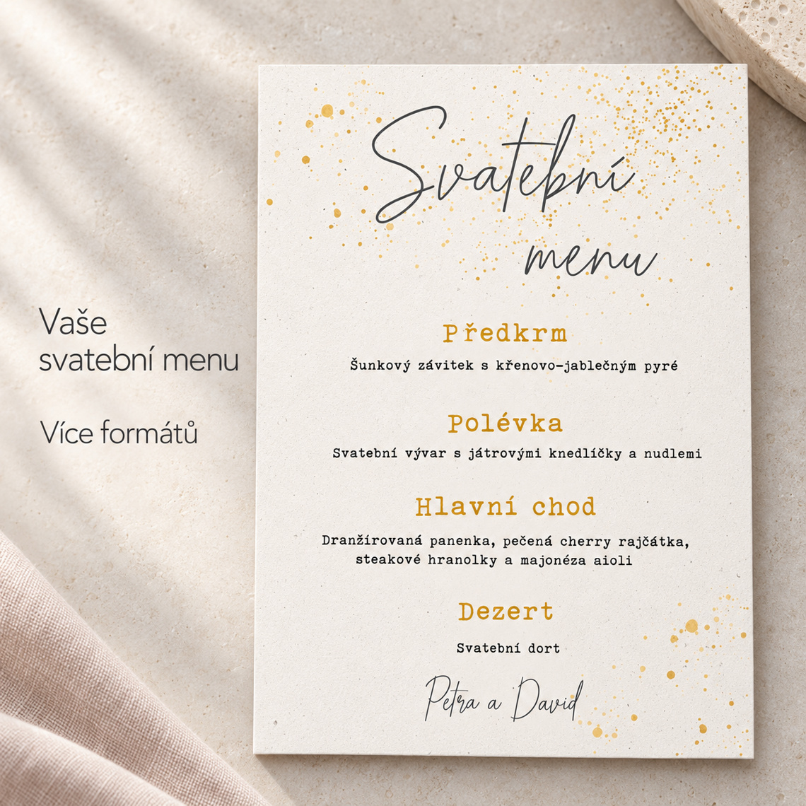 Svatební menu 280 – Benefity a detaily