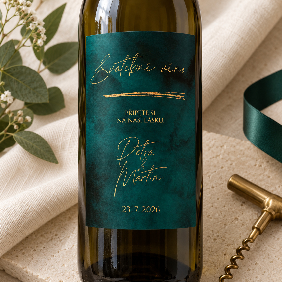Etiketa na svadobné víno 362 – ukážka z kolekcie