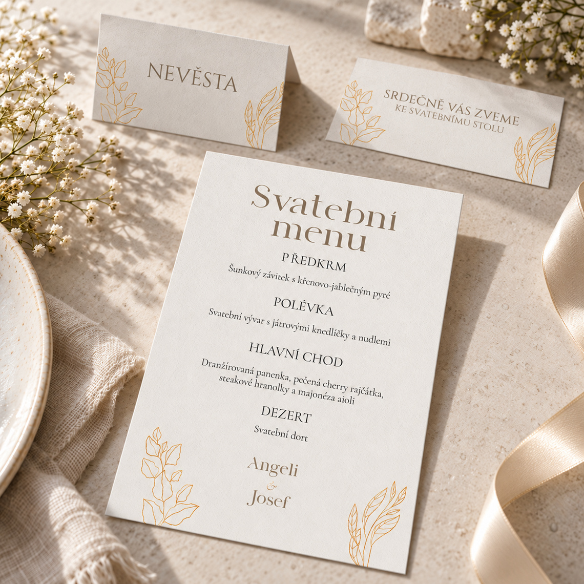 Svatební menu 357 – Sladěná sada