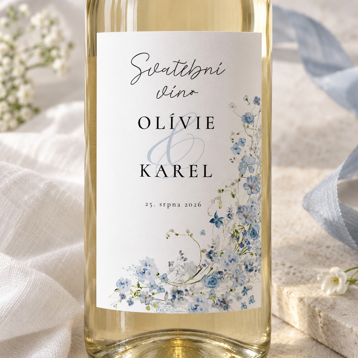 Etiketa na svatební víno 360 – Produkt