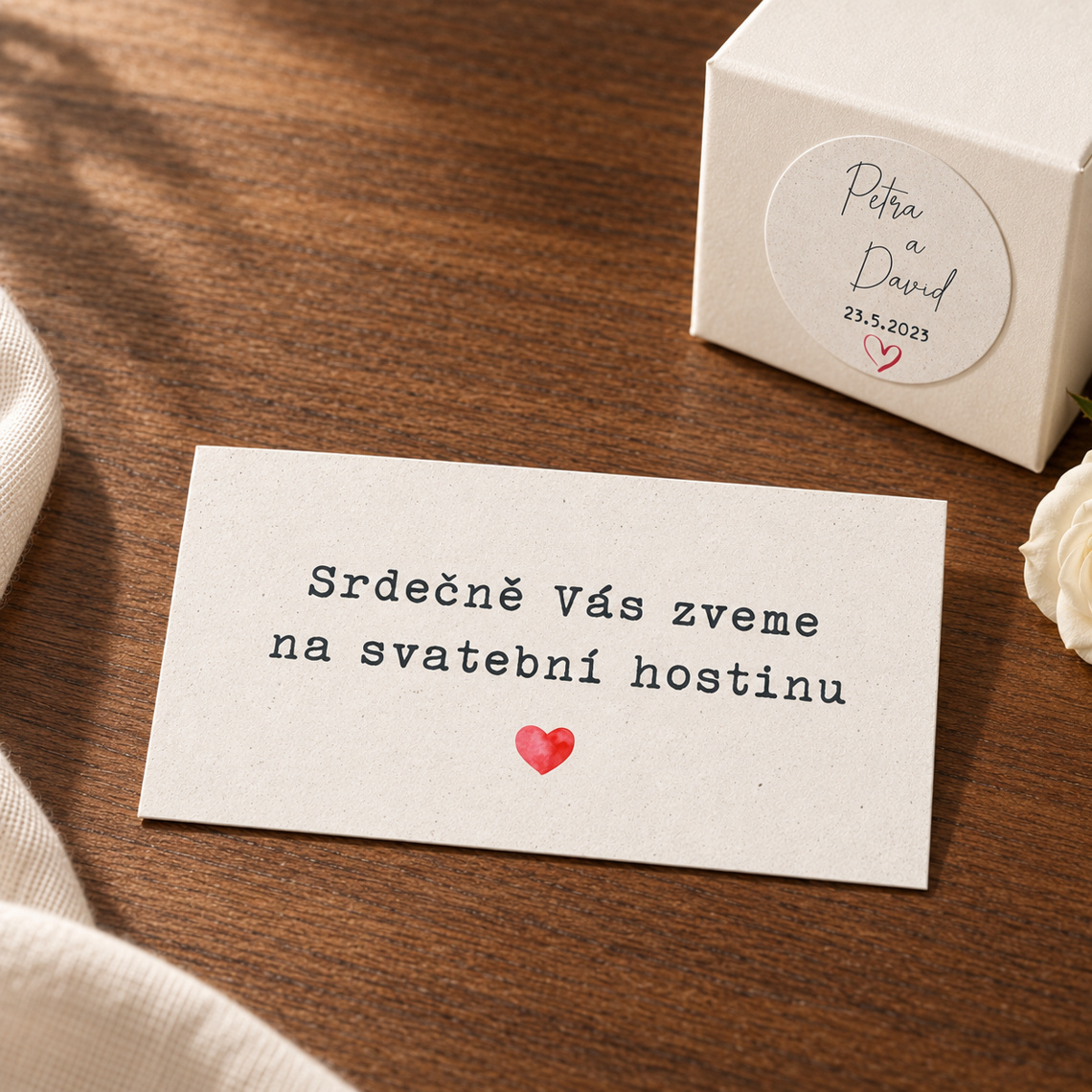 Pozvánka na raut 279 – Teplé dřevo – Sladěná sada