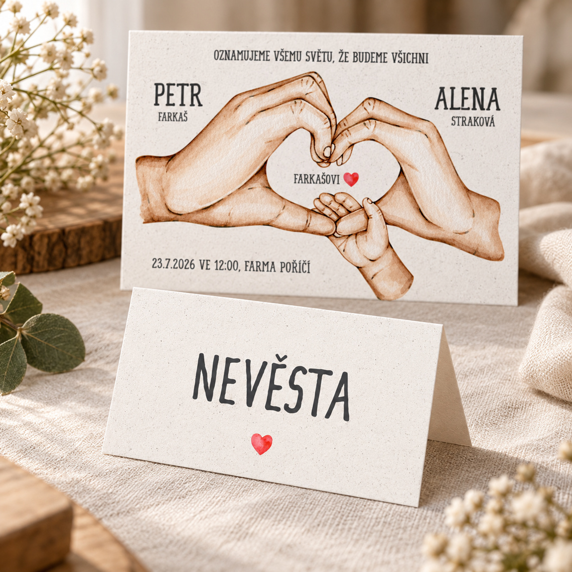 Svadobná menovka 284 – ukážka z kolekcie