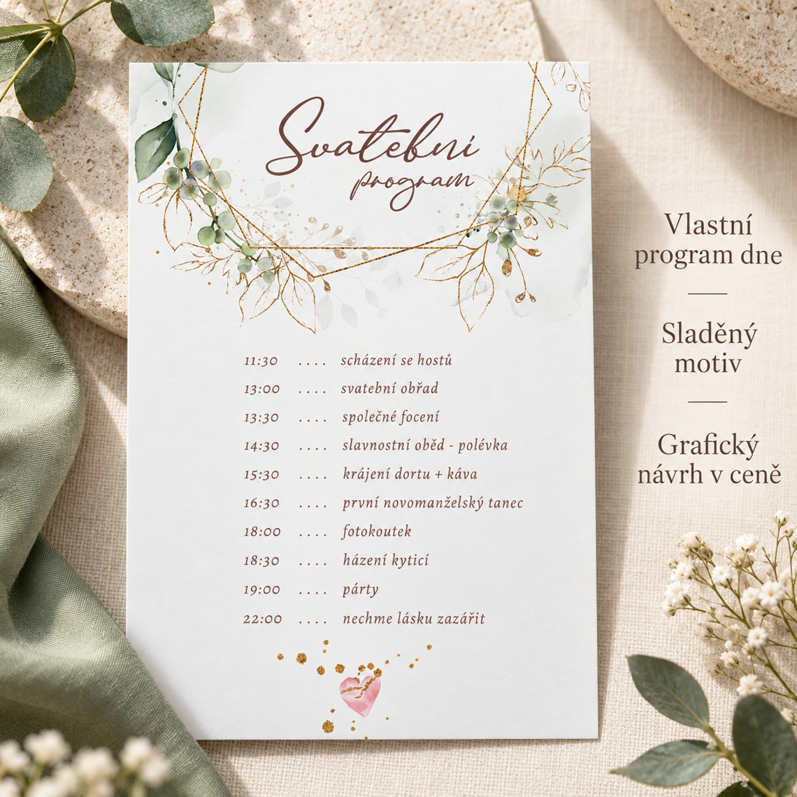 Svatební harmonogram 349 – Benefity
