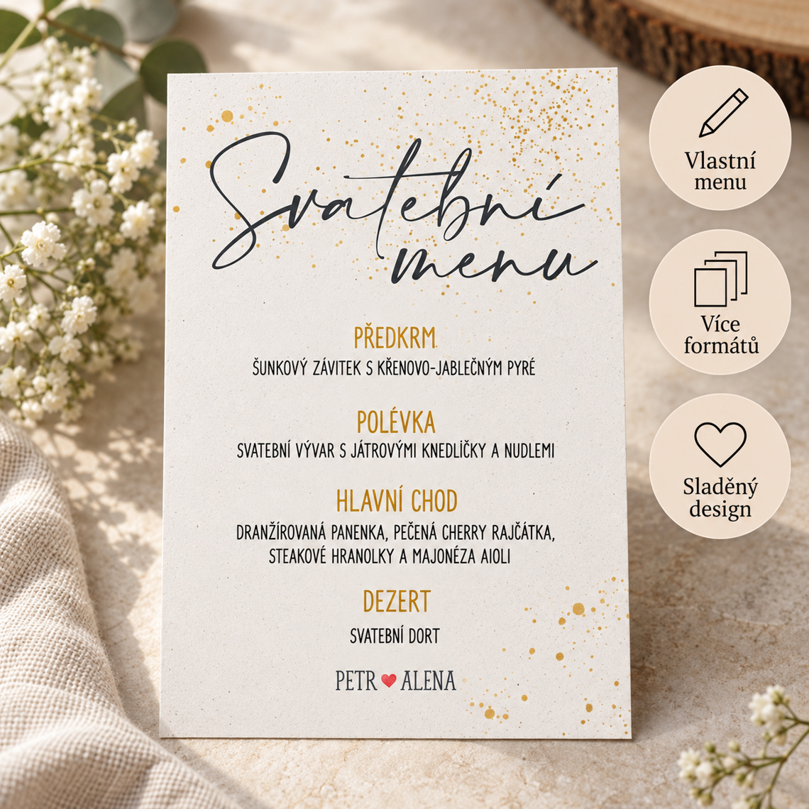 Svadobné menu 284 – ukážka z kolekcie