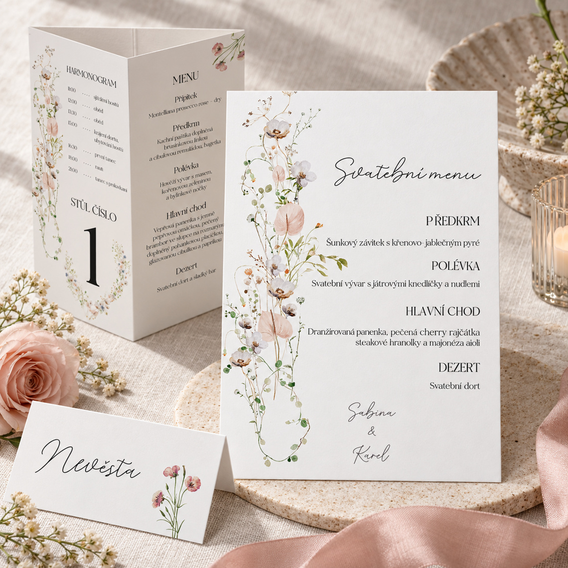Svatební menu 359 – Sladěná sada