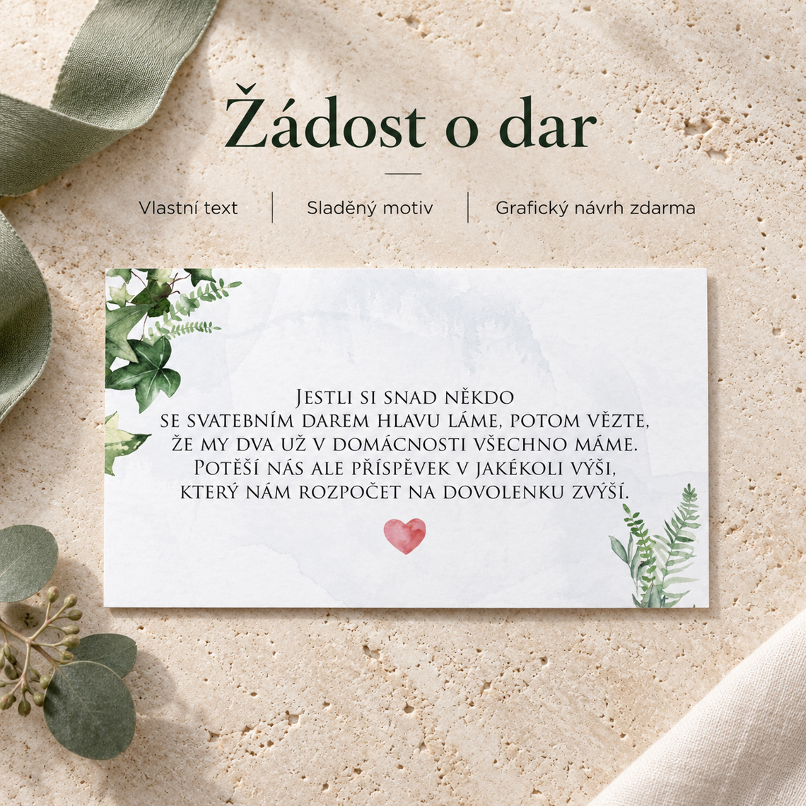 Žádost o dar 287 – Benefity a detaily