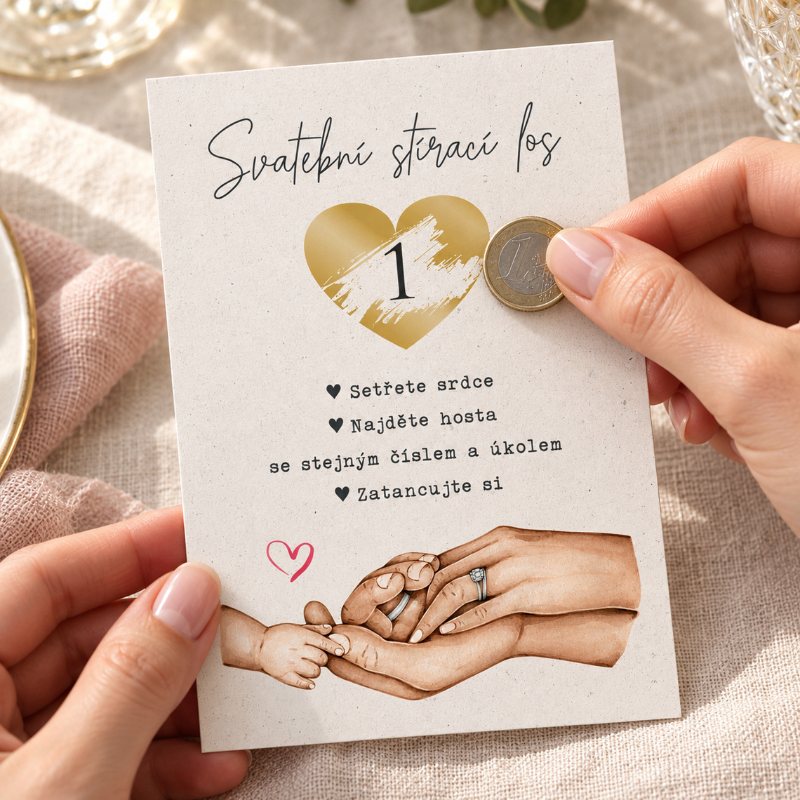Svadobný stierací žreb 280 – ukážka z kolekcie