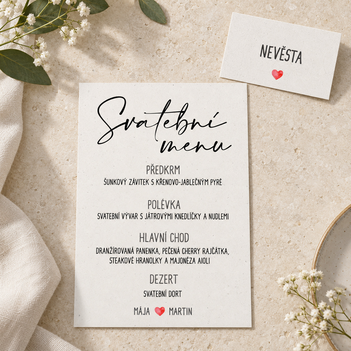 Svadobné menu 282 – ukážka z kolekcie