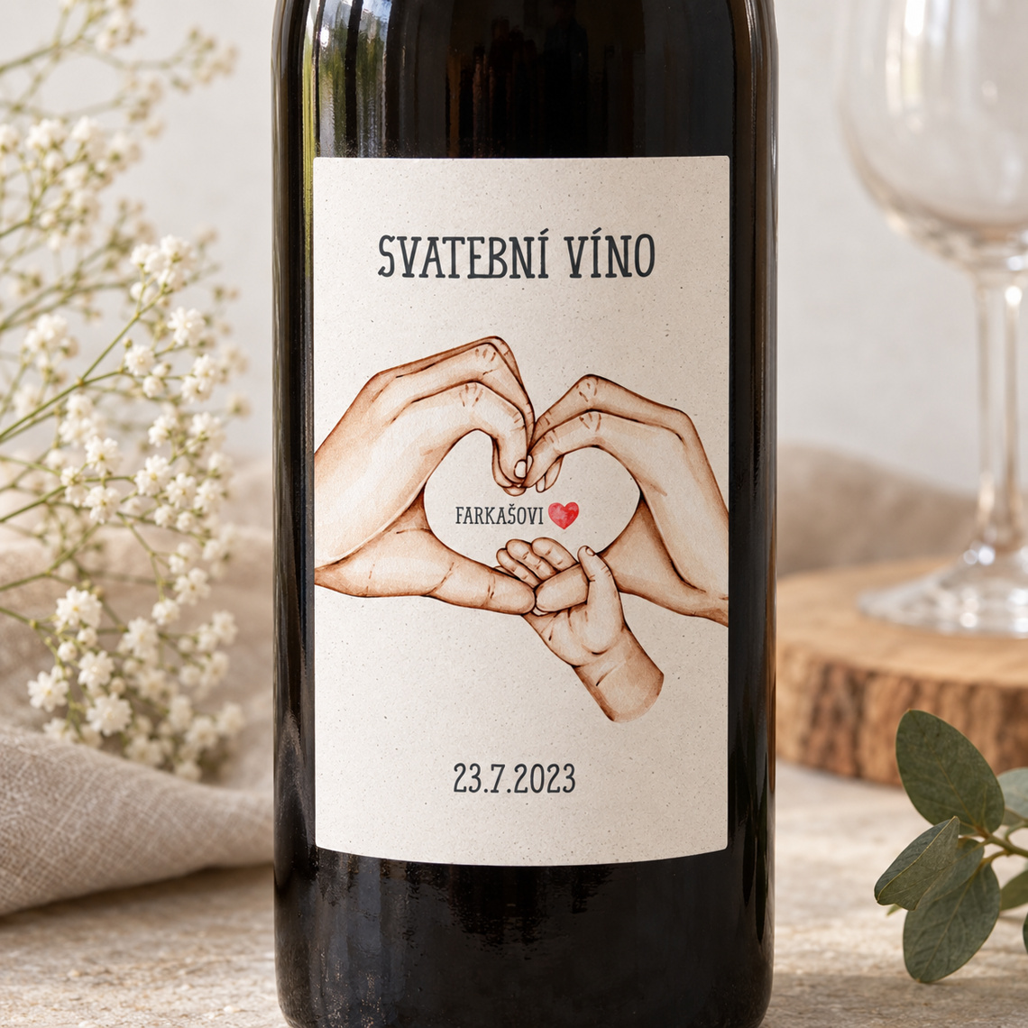 Etiketa na svatební víno 284 – Produkt