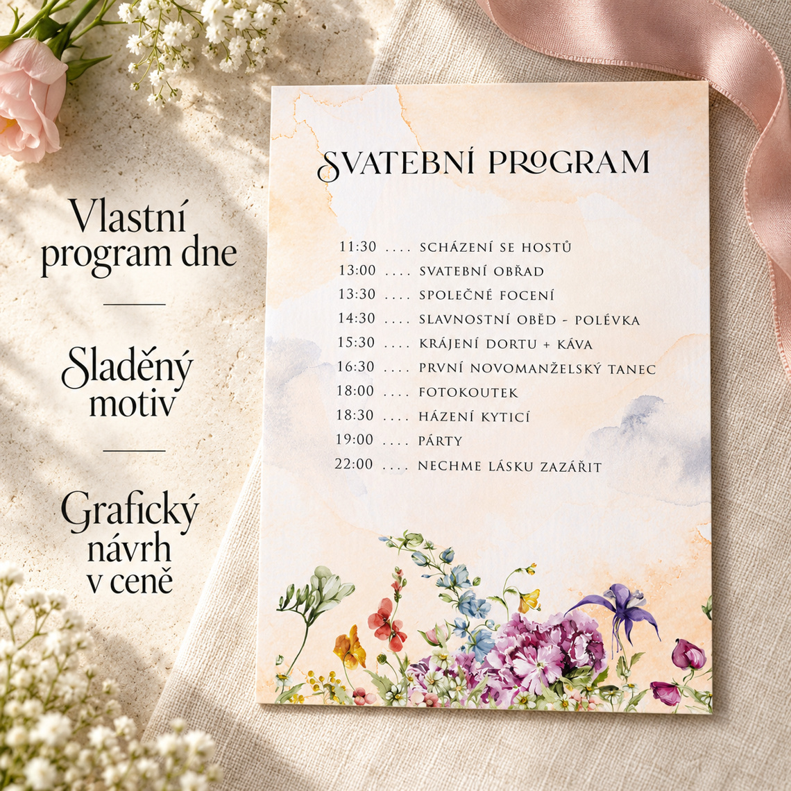 Svadobný harmonogram 350 – ukážka z kolekcie
