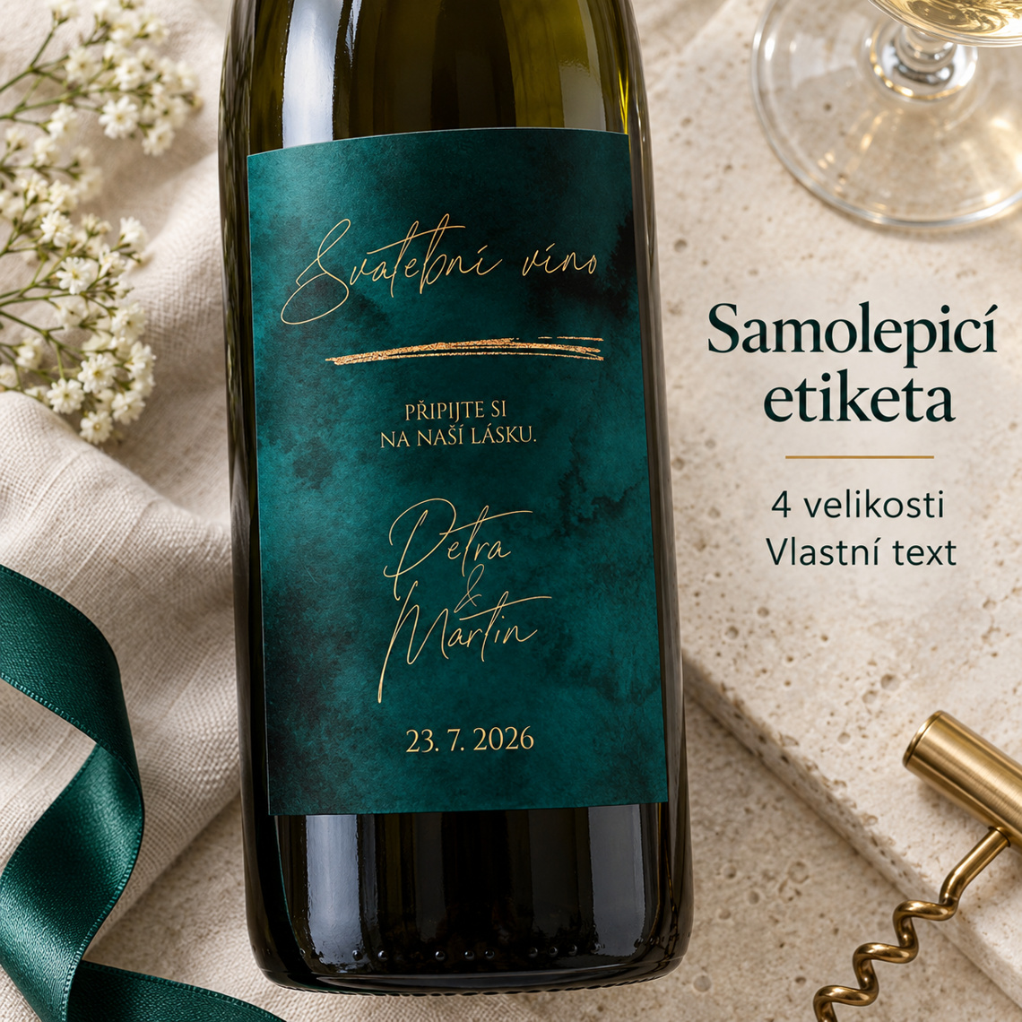 Etiketa na svadobné víno 362 – ukážka z kolekcie